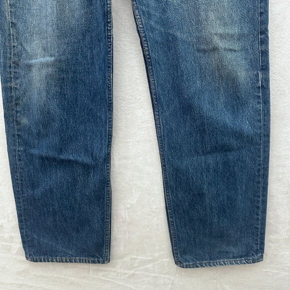Vintage Levis 501 Jeans Mens 38x32 (36x31) Blue Straight Leg Button Fly Whisker - Picture 11 of 14